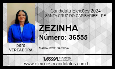 Candidato ZEZINHA 2024 - SANTA CRUZ DO CAPIBARIBE - Eleições