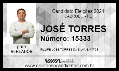 Candidato JOSÉ TORRES 2024 - CABROBÓ - Eleições