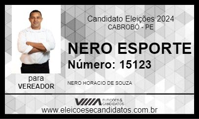 Candidato NERO ESPORTE 2024 - CABROBÓ - Eleições