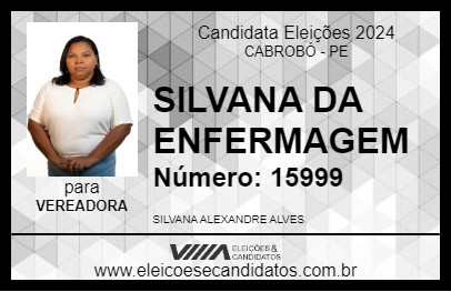 Candidato SILVANA DA ENFERMAGEM 2024 - CABROBÓ - Eleições