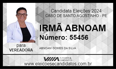 Candidato IRMÃ ABNOAM 2024 - CABO DE SANTO AGOSTINHO - Eleições