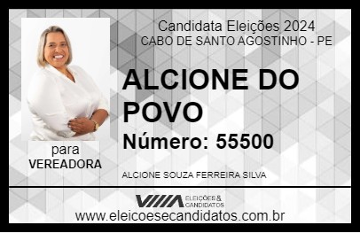 Candidato ALCIONE DO POVO 2024 - CABO DE SANTO AGOSTINHO - Eleições