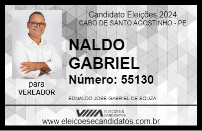 Candidato NALDO GABRIEL 2024 - CABO DE SANTO AGOSTINHO - Eleições