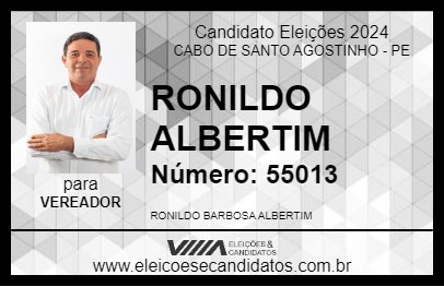 Candidato RONILDO ALBERTIM 2024 - CABO DE SANTO AGOSTINHO - Eleições