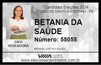 Candidato BETANIA DA SAÚDE 2024 - CABO DE SANTO AGOSTINHO - Eleições