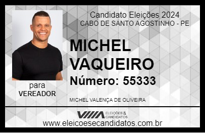 Candidato MICHEL VAQUEIRO 2024 - CABO DE SANTO AGOSTINHO - Eleições