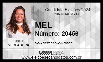 Candidato MEL 2024 - SIRINHAÉM - Eleições