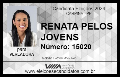 Candidato RENATA PELOS JOVENS 2024 - CARPINA - Eleições