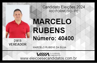 Candidato MARCELO RUBENS 2024 - RIO FORMOSO - Eleições