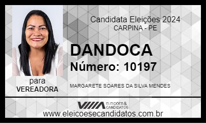 Candidato DANDOCA 2024 - CARPINA - Eleições