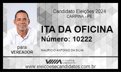 Candidato ITA DA OFICINA 2024 - CARPINA - Eleições