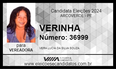 Candidato VERINHA 2024 - ARCOVERDE - Eleições