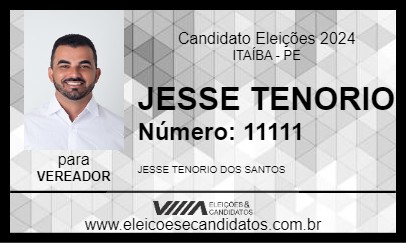 Candidato JESSE TENORIO 2024 - ITAÍBA - Eleições