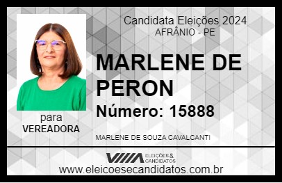 Candidato MARLENE DE PERON 2024 - AFRÂNIO - Eleições