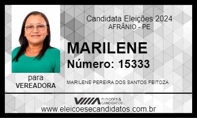 Candidato MARILENE 2024 - AFRÂNIO - Eleições