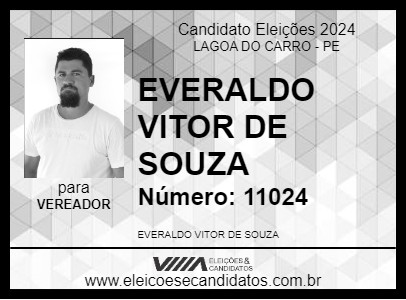 Candidato EVERALDO DE CAMPO GRANDE 2024 - LAGOA DO CARRO - Eleições