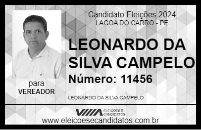 Candidato LEO PARABÓLICA 2024 - LAGOA DO CARRO - Eleições