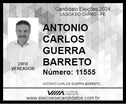 Candidato TOTA BARRETO 2024 - LAGOA DO CARRO - Eleições