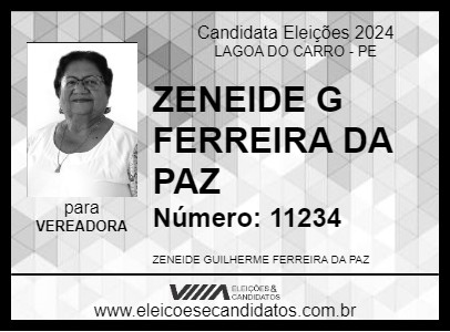 Candidato DÉ DE EGERVAL 2024 - LAGOA DO CARRO - Eleições