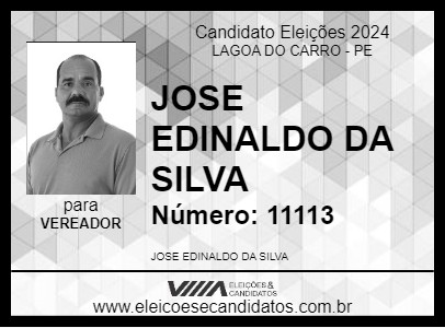 Candidato NAL DA PONTE PRETA 2024 - LAGOA DO CARRO - Eleições