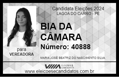 Candidato BIA DA CÂMARA 2024 - LAGOA DO CARRO - Eleições