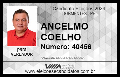 Candidato ANCELMO COELHO 2024 - DORMENTES - Eleições