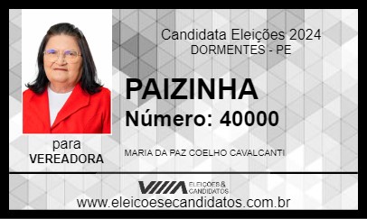 Candidato PAIZINHA 2024 - DORMENTES - Eleições