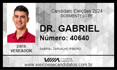 Candidato DR. GABRIEL 2024 - DORMENTES - Eleições