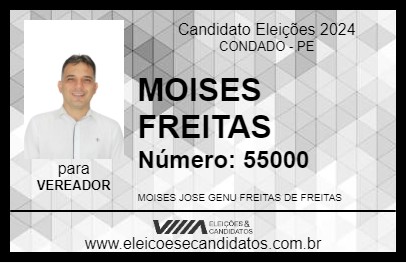 Candidato MOISES FREITAS 2024 - CONDADO - Eleições