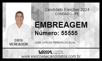 Candidato EMBREAGEM 2024 - CONDADO - Eleições