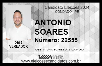 Candidato ANTONIO SOARES 2024 - CONDADO - Eleições