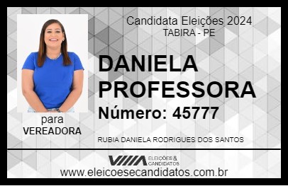 Candidato DANIELA PROFESSORA 2024 - TABIRA - Eleições