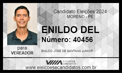 Candidato ENILDO DEL 2024 - MORENO - Eleições