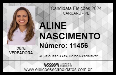 Candidato ALINE NASCIMENTO 2024 - CARUARU - Eleições