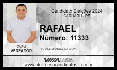 Candidato RAFAEL 2024 - CARUARU - Eleições