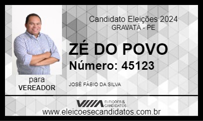 Candidato ZÉ DO POVO 2024 - GRAVATÁ - Eleições