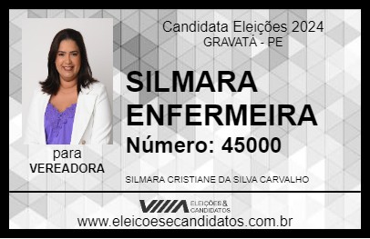 Candidato SILMARA ENFERMEIRA 2024 - GRAVATÁ - Eleições