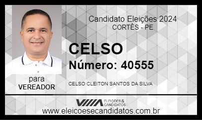 Candidato CELSO 2024 - CORTÊS - Eleições