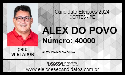 Candidato ALEX DO POVO 2024 - CORTÊS - Eleições