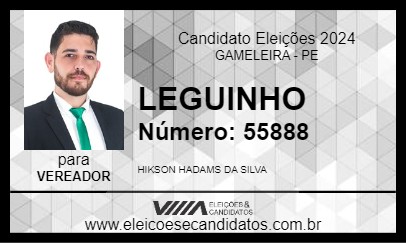 Candidato LEGUINHO 2024 - GAMELEIRA - Eleições