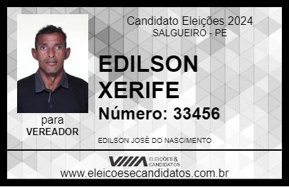 Candidato EDILSON XERIFE 2024 - SALGUEIRO - Eleições