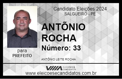 Candidato ANTÕNIO ROCHA 2024 - SALGUEIRO - Eleições