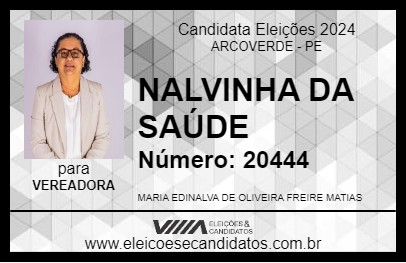 Candidato NALVINHA DA SAÚDE 2024 - ARCOVERDE - Eleições