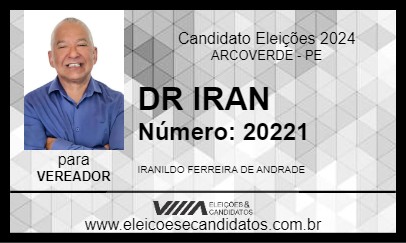 Candidato DR IRAN 2024 - ARCOVERDE - Eleições