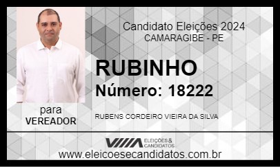 Candidato RUBINHO 2024 - CAMARAGIBE - Eleições