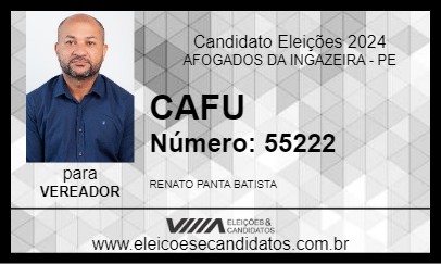 Candidato CAFU 2024 - AFOGADOS DA INGAZEIRA - Eleições