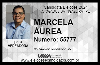 Candidato MARCELA ÀUREA 2024 - AFOGADOS DA INGAZEIRA - Eleições