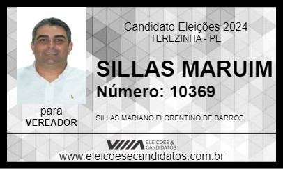 Candidato SILLAS MARUIM 2024 - TEREZINHA - Eleições