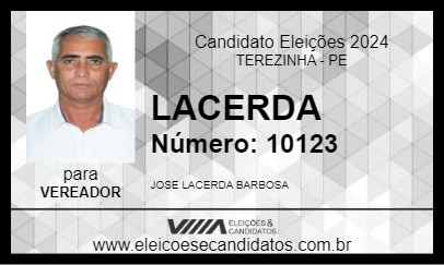 Candidato LACERDA 2024 - TEREZINHA - Eleições