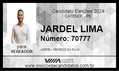 Candidato JARDEL LIMA 2024 - CATENDE - Eleições